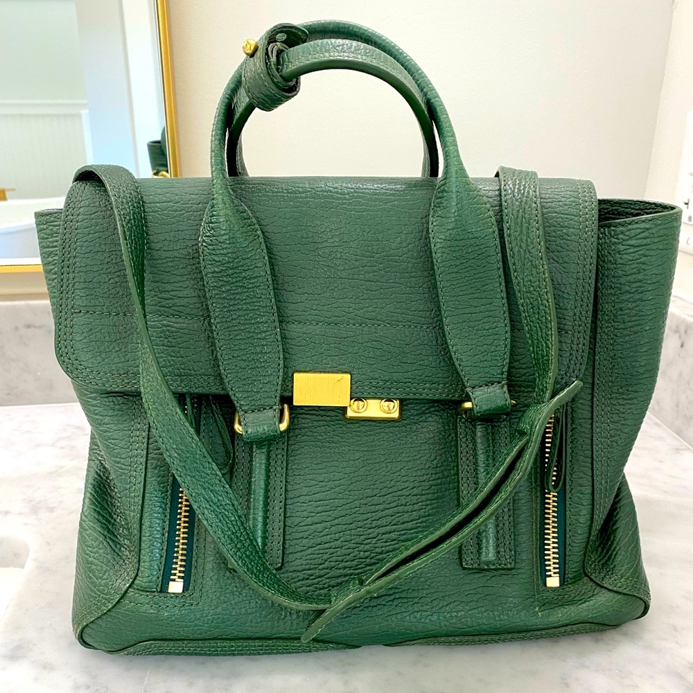 3.1 Phillip Lim Jade Green Medium Pashli Handbag